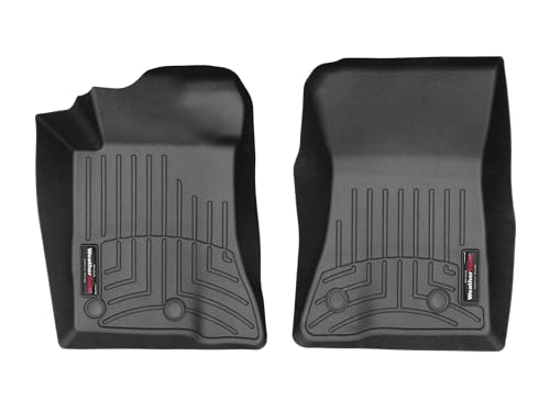 Tapis de Voiture sur Mesure Compatible avec: Mustang 5°Gén 2015-19 - Noir - 1er Rangée Weathertech FloorLiner