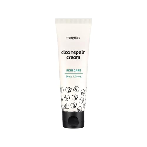 Image of mongdies Baby Cica Cream | Intensive Calming Cream for Sensitive Skin | Centella Based Soothing Care for Redness Prone Areas | Rich Non Sticky Texture | Vegan EWG Green | 1.69 fl oz