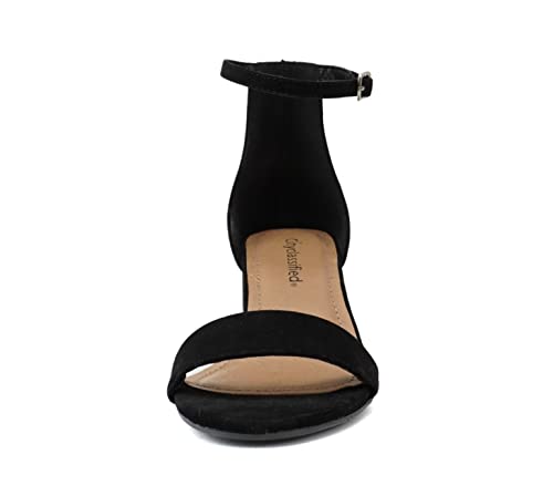 City Classified Women's Block Open Toe Ankle Strap Heeled Sandals4