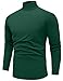 Sailwind Men's Lightweight Turtleneck Shirts Thermal Underwear for Men Green