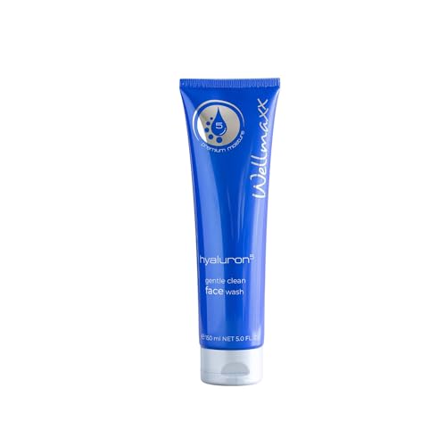 WELLMAXX® hyaluron⁵ gentle clean face wash I Gesichtsreinigungscreme mit Hyaluronsäure I sanfte porentiefe Reinigung & Feuchtigkeitspflege I seifenfreier Reinigungsschaum I alle Hauttypen I 150 ml