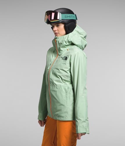 THE NORTH FACE Jaqueta feminina ThermoBall Eco Snow Triclimate, Misty Sage/Mandarim, G