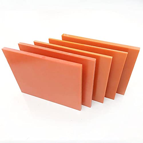 Placa de baquelita, 1/2/4 piezas espesor 2 mm a 15 Aislamiento Tablero resina fenólica Hojas Resistencia antiestática y a altas temperaturas(100x100x2mm 2PCS)