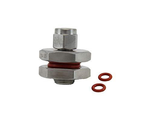 Weldless Bulkhead w/O-Rings (1/4" Compression Fitting)