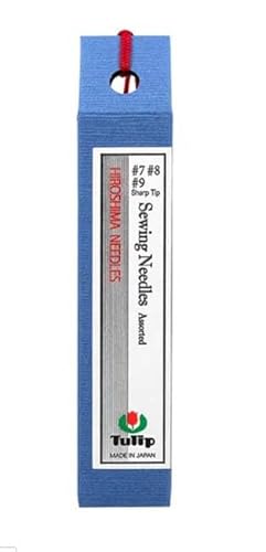 Japanese Hand Sewing Needles - Tulip Sharp Sewing Needle Assortment - Sizes 7, 8, & 9 - Assorted