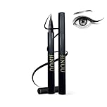 JINUU Waterproof Liquid Eyeliner Pen, Professional Black Eyeliner With Precise Brush Tip, 24-Hour Smudge-Proof Wear, Vegan Formula, 3ml – Epic Ink Liner For Bold Defined Eyes (Black)