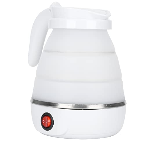 Hervidor eléctrico portátil plegable 0.6L blanco miniatura 2