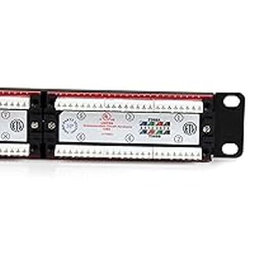 Panneau de brassage Cat6 24 ports StarTech.com C6PANEL24 rack 1U noir - 3
