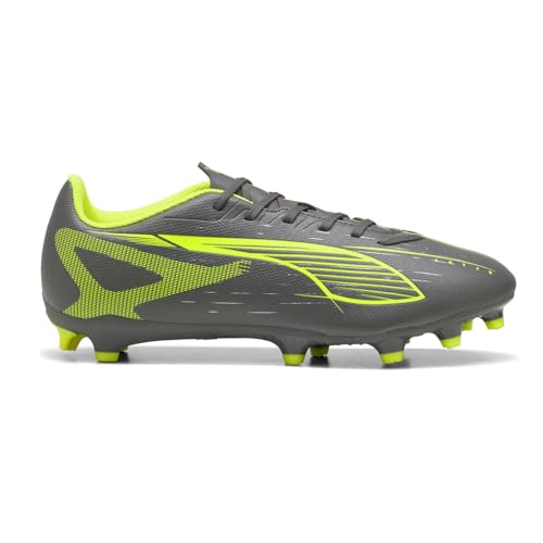 PUMA Men's Ultra 5 Play Firm, Artificial Ground Soccer Cleats, Matte Aged Silver-Yellow Alert-Puma Aged Silver, 12 by PUMA - Used condition - US$31.35