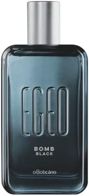 O BOTICARIO Egeo Bomb Black Eau de Toilette, Long-Lasting, Caramel & Leather, Men's Cologne Fragrance, 3 Ounce
