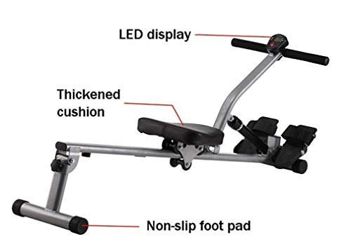 Image of Fitness Equipment Foldable Rowing Machines Rowing Machine Foldable Indoor Rower Exercise Equipment with 12-Level Quiet Magnetic Resistance for Cardio Exercise Workout at Home and Studio