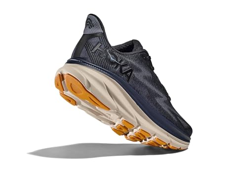 Image of Hoka Men's Clifton 9 Black /Varsity Navy 7.5 Medium