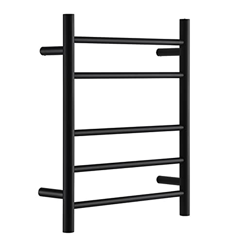 ZQFIDFYR Towel Warmer/Electric Heated Towel Rack, 304 Stainless Steel Wall Mount Heated Towel Rail with 11 Square Bar, 130W Energy Saving Fast Heat Drying Rack for Bathroom (Hadrwired)