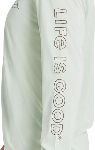 Life is Good - Mens Linear Mountain Sun Scene Long Sleeve Sun Crusher Hoodie4