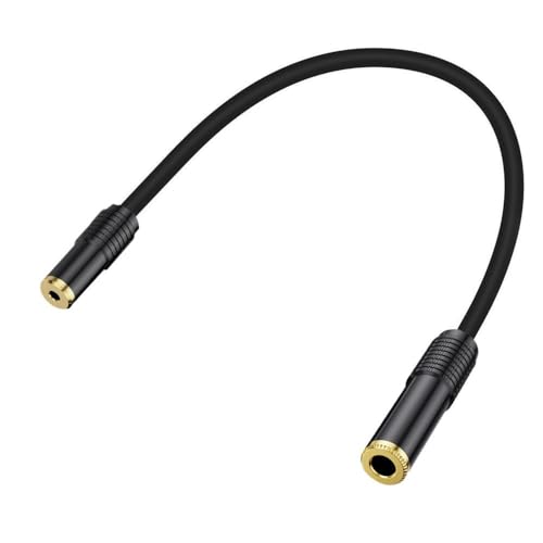 Cable de audio estéreo Jack 3.5mm a 6.35mm 1.65 pies miniatura 6