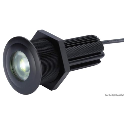 Faro subacqueo a LED OSCULATI blanc 10W pour soirées au mouillage