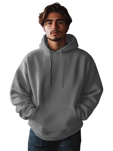 Image of Veirdo 280 GSM Cotton Fleece | Hooded Neck Full Sleeve | Regular Fit Sweatshirt | Solid Hoodie for Men | Sizes: S to 3XL