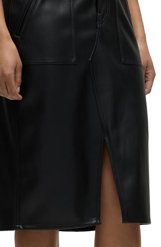 Image of Hudson Women's Sleeveless Collared Halter Utility Dress with Pockets