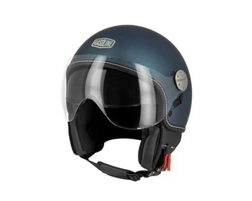 Jet S783 Flavio Bleu Mat XS : casque moto et scooter urbain