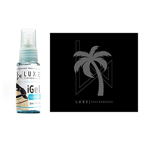 Luxe Performance IGel Cleaner & Microfiber Cloth || Repels all smudges, hydrophobic for- all screens, lenses, phones, sunglasses, eyeglasses, cameras & more Cover