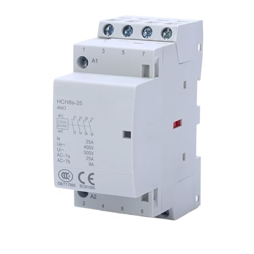 Contacteur 25A 4NO HCH8s-25 relais de commande AC230V modulaire