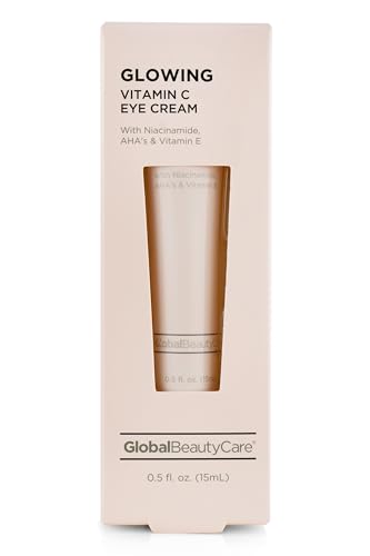 Global Beauty Care Vitamin C Eye Cream – Niacinamide, AHA & Vitamin E, 0.5 fl oz