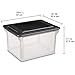 Sterilite 8 Pack File Box Organizer Storage Tote, Clear Bankers Box with Black Lid