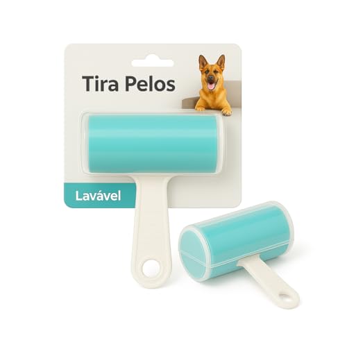 Rolo Tira Pelos Poeira Fiapos Adesivo Lavável (2)