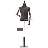 【Stable et durable】 : support en bois de haute qualité et combinaison de tubes en acier inoxydable, suffisamment stable et durable pour servir plus longtemps et soutenir fortement l'ensemble du mannequin.