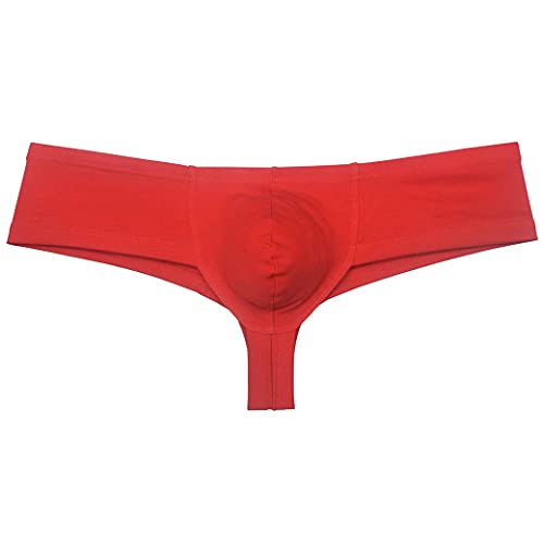 Men's Cotton Bikini Thong Mini Boxer Briefs Underwear Contour Pouch Brazilian Bikini Briefs2