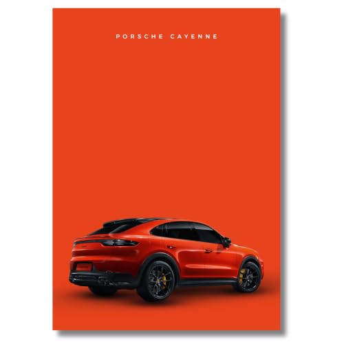 Image of Live Mad Live Crazy Porsche Cayenne Portrait Single Wall Paper Poster, A3 Size, 16.5L X 11.7W Inches Unframed Art Prints - Home, Bedroom, Living Room & Decor - Aesthetic, Matt Finish, Frame Not Included