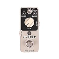 MOOER Micro Pedal Classic analog flanger sound with filter mode and oscillator effects Very small and compact design with full metal shell True bypass switch