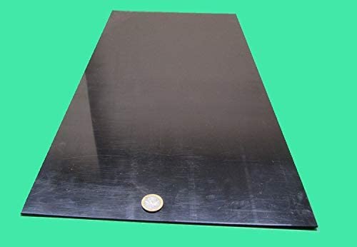 HDPE (High Density Polyethylene) Black Sheet .093 (3/32) x 12 x 24 8 pcs