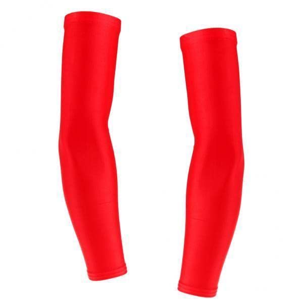 velura Club Bollywood® 2x1 Pair Stretch Football Sun Protection Arm Sleeves Cover S Red-picture-44