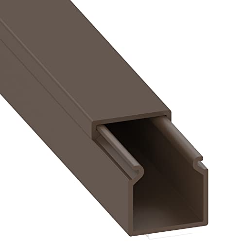 Cable Coach L1515BR1 Gaine de câbles Auto-adhésive Marron 15 x 15 mm Longueur 1 m