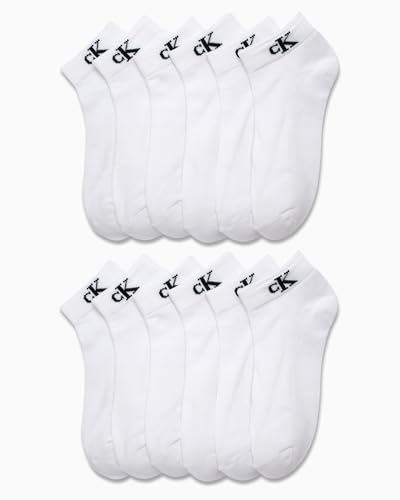 Image of Calvin Klein Womens Quarter Socks - 12 Pack Soft Cushioned Athletic Ankle Socks for Women for Running and Workout