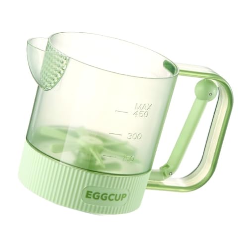 FROMCEO Batidora manual con mango cómodo y piezas desmontables para hornear caseros y actividades de cocina familiar, batidora inalámbrica