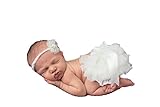 *9 TO CHOOSE FROM* Baby Girl Diaper Cover AND Matching Headband Set Photo Props