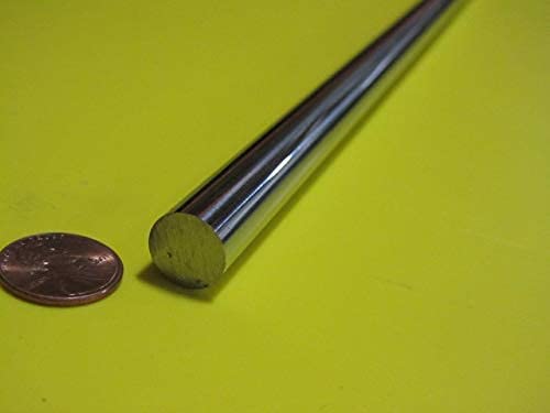 Chrome Plated 1045 Carbon Steel Shaft .500" (1/2") Diameter x 18" Long 1 pc