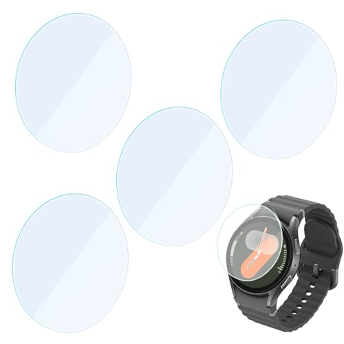 Huybaa 4-Stück Schutzfolie für Samsung Galaxy Watch 7 44mm Displayschutz,Kratzfest HD Gehärtetes Glas Displayschutzfolie...