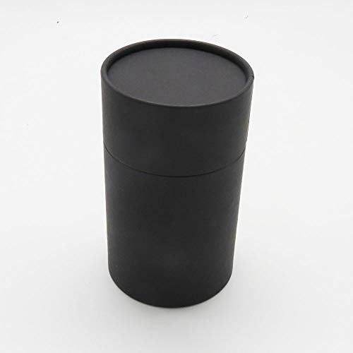 Image of WENPACK 12pack Paperboard Tube with Lid Round Cardboard Box Container (2.84 inch D*4.4 inch H, Black)