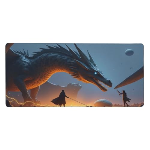 Tapis de souris de jeu avec bords cousus anti-effilochage pour une glisse fluide sur PC