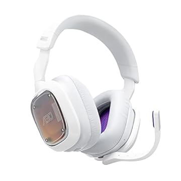Headset Sem Fio Logitech G Astro A30 LIGHTSPEED com Conexão Bluetooth ou 3,5 mm, Microfone Destacável, Até 27h de Bateria, para Áudio 3D/Dolby Atmos, PS5, PS4, Nintendo Switch, PC, Android - Branco