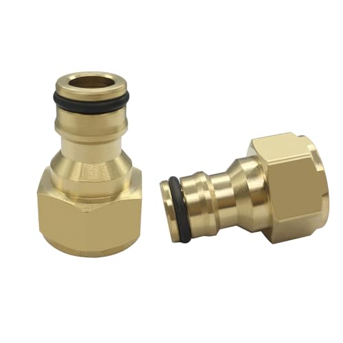 Image of 2PCS Brass Pressure Washer Adapter M22 Female with Quick Connector