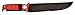 BUBBA 12 Inch Flex Curved Fillet Knife with Non-Slip Grip Handle, Full Tang Stainless Steel Non-Stick Titanium Blade, Lanyard Hole and Synthetic Sheath for Fishing