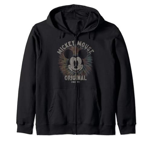 Mickey hoodie zip tie dyed Disney original veste à capuche