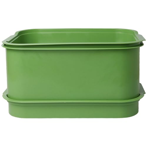 NASSMOSSE Microgreens Growing Trays, Free PP Soil-Free Sprouting Tray Stackable