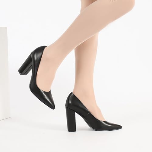 Image of Unisex High Heels for Men and Women 4.7 Inch Chunky Block Heels