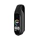 Itonash Ersatz-Clip-Halter, Weich, Wasserdicht, Armband-Schutzband-Abdeckung, Kompatibel mit Mi Band 6, Armband, Ersatz-Fitness-Armband (Schwarz)