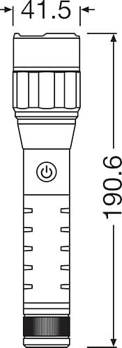 OSRAM LEDinspect PRO TORCH 1200, wiederaufladbare LED-Inspektionslampe, Zoomfunktion, 1200 lm Helligkeit, 6000 K, 5 Leuchtmodi